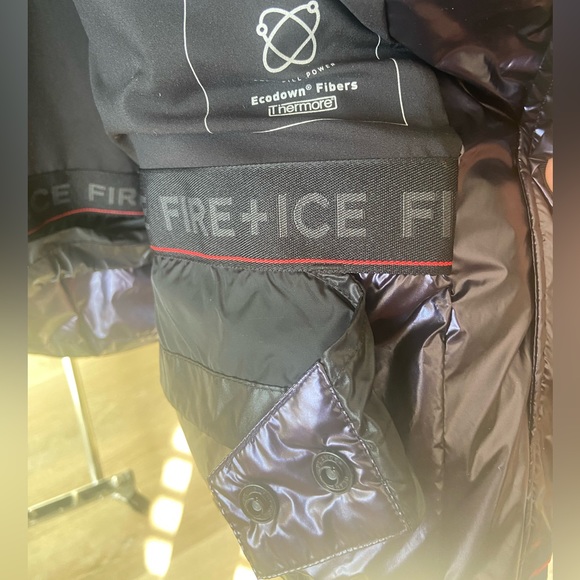 🔖L 12 BOGNER Ranja Oversized Hooded Metallic Insulated Ski Jacket Purple - Picture 15 of 16